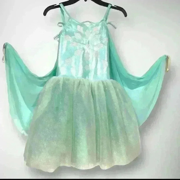 Princess Costume with Crown and Cape Ana Elsa Frozen Medium Child + Crown - Picture 10 of 14